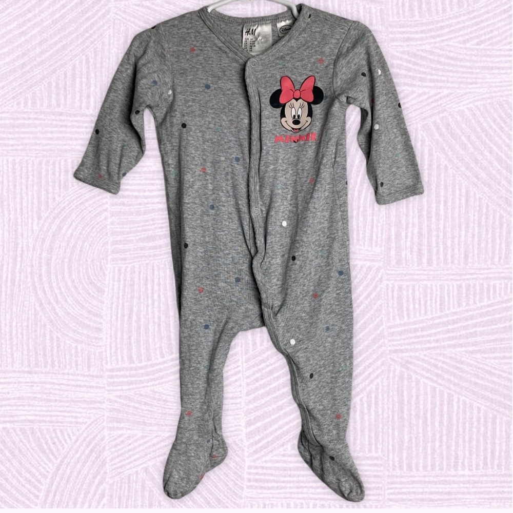 🔥 H&M Disney Minnie Mouse Footies Onesie